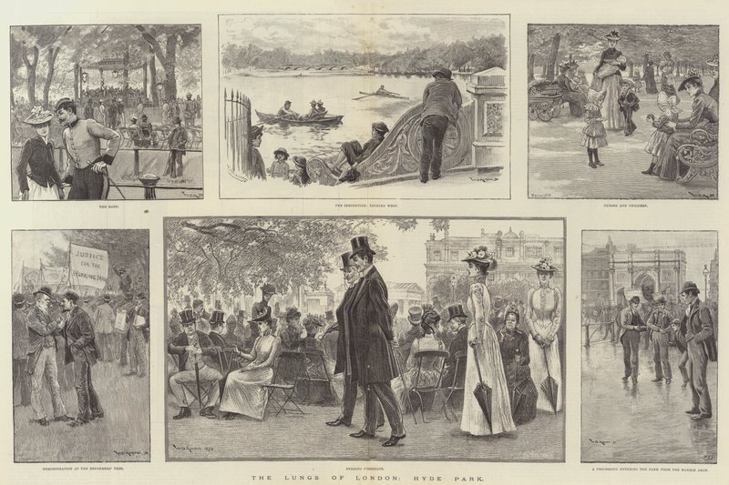 Die Lungen von London, Hyde Park von William Douglas Almond