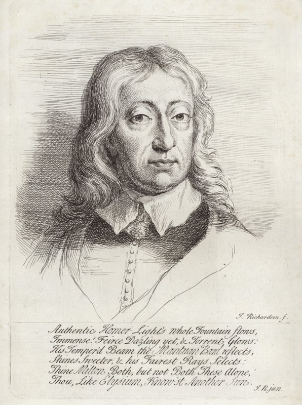Porträt von John Milton von William Faithorne