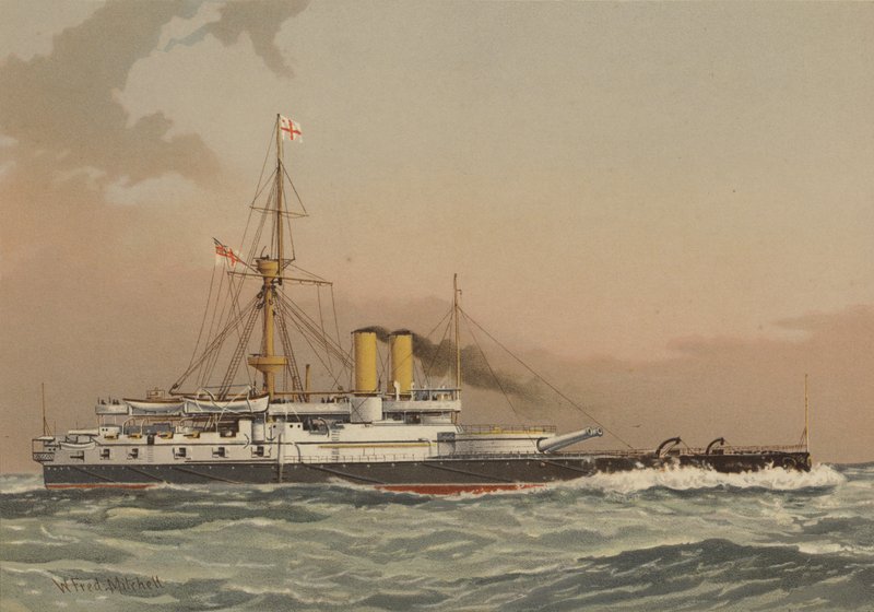 HMS Victoria, Schlachtschiff 1. Klasse von William Frederick Mitchell
