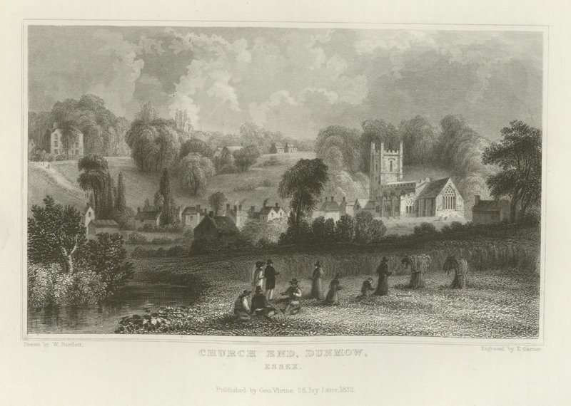 Church End, Dunmow, Essex von William Henry Bartlett
