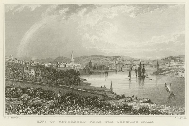 Stadt Waterford von William Henry Bartlett