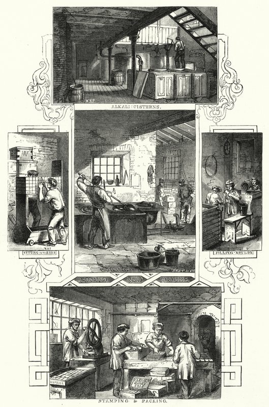 Herstellung von Seife (Gravur) von William Henry Pike