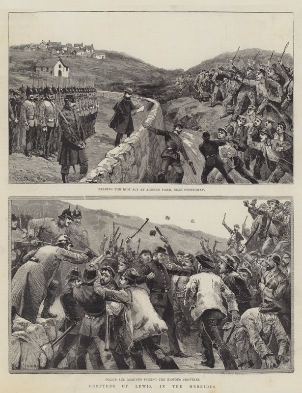 Kleinbauern von Lewis, in den Hebriden von William Heysham Overend