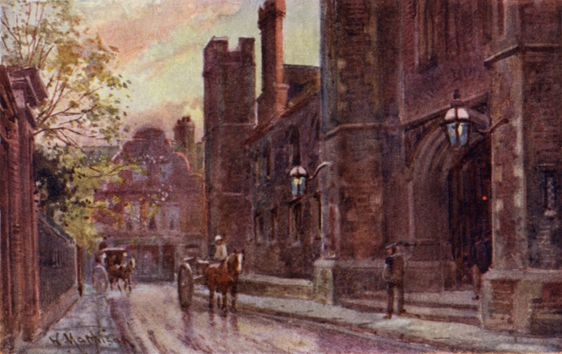 Eingangstor, Queens College von William Matthison