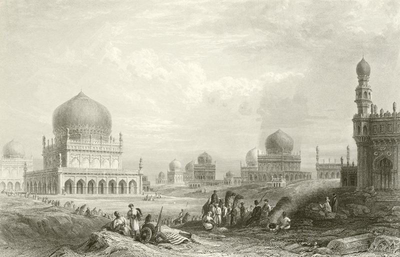 Gräber der Könige von Golconda von William Purser