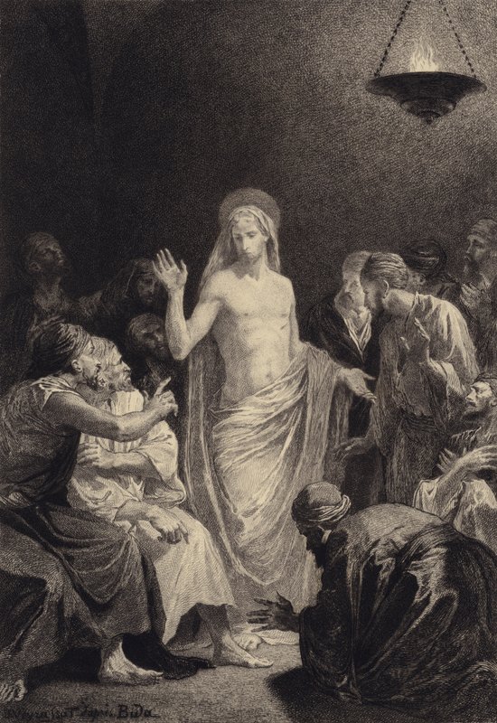 Jesus erscheint den Jüngern von after Albert Robida