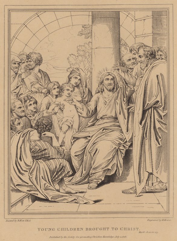 Kinder werden zu Christus gebracht, Markus von after Benjamin West