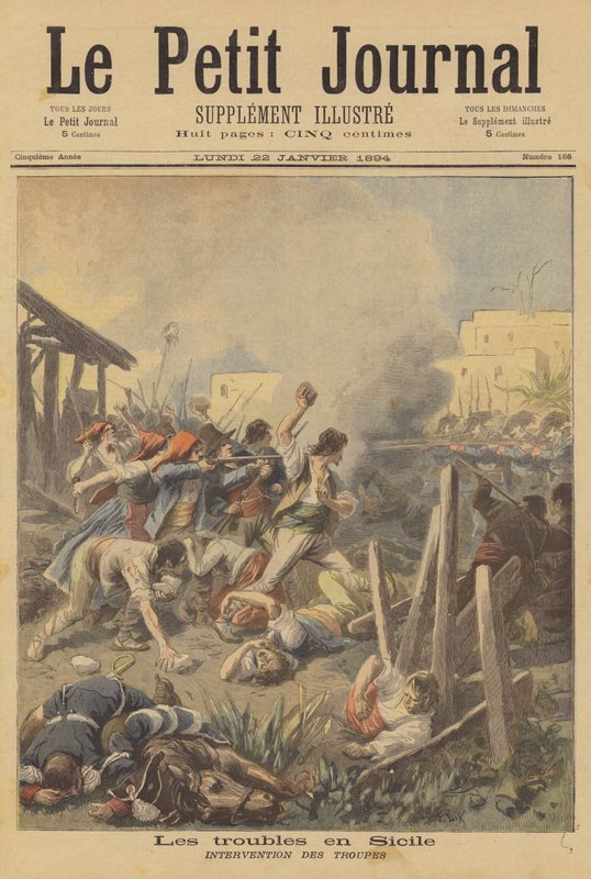 Unruhen in Sizilien von after Frederic Theodore Lix