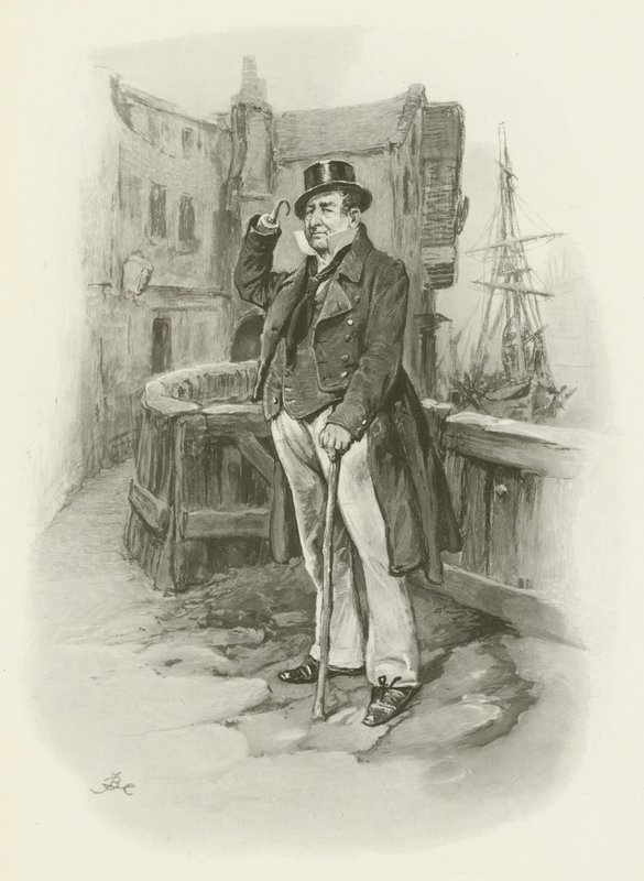 Kapitän Cuttle von after Frederick Barnard