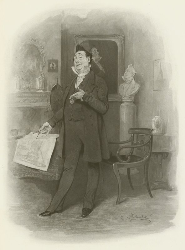 Mr. Pecksniff von after Frederick Barnard