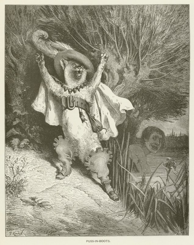 Der gestiefelte Kater von Gustave after Dore