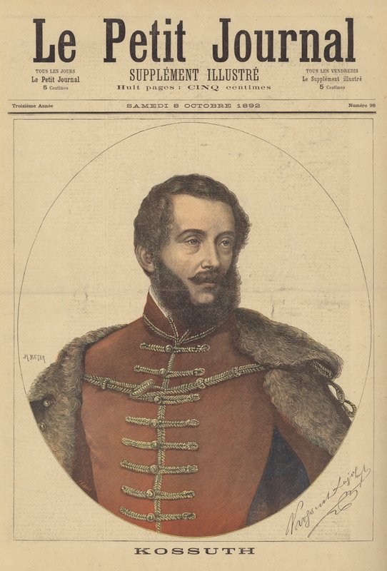 Lajos Kossuth, ungarischer Anwalt und Politiker von after Henri Meyer