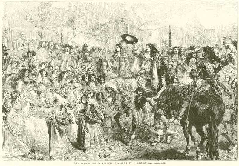 Die Restauration von Charles II. von after John Gilbert
