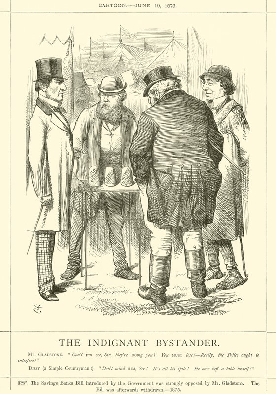Der empörte Zuschauer von after John Tenniel