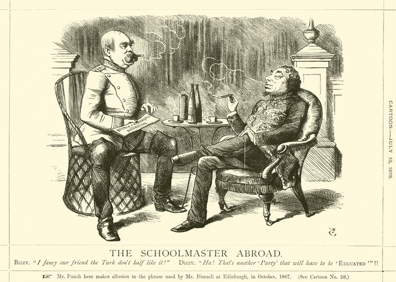 Der Schulmeister im Ausland von after John Tenniel
