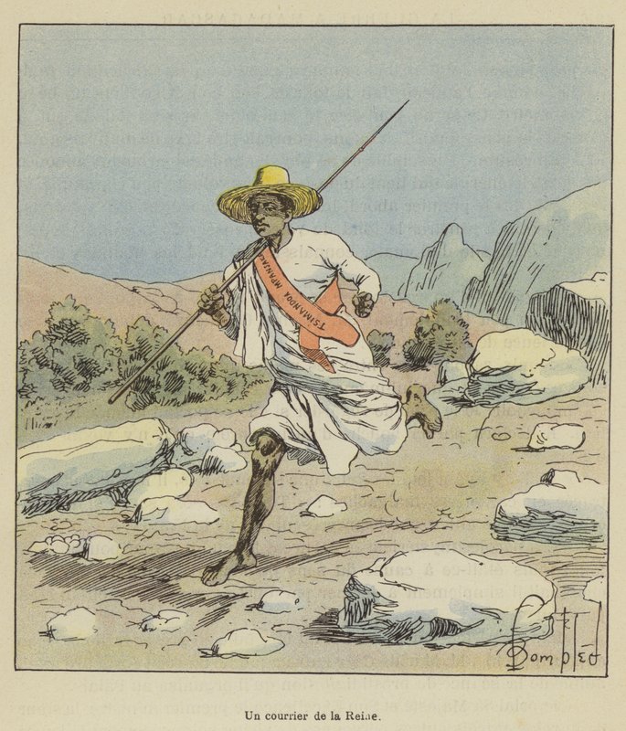 Ein Kurier der Königin von after Louis Charles Bombled