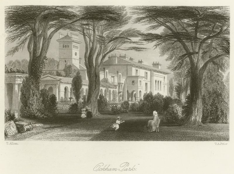 Ockham Park von after Thomas Allom
