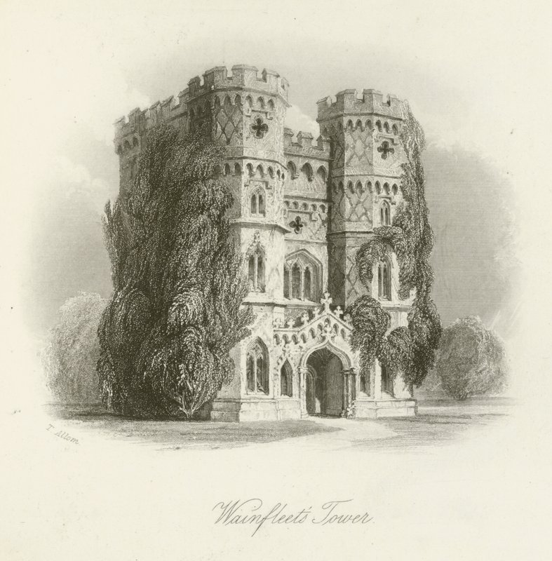 Wainfleets Turm von after Thomas Allom