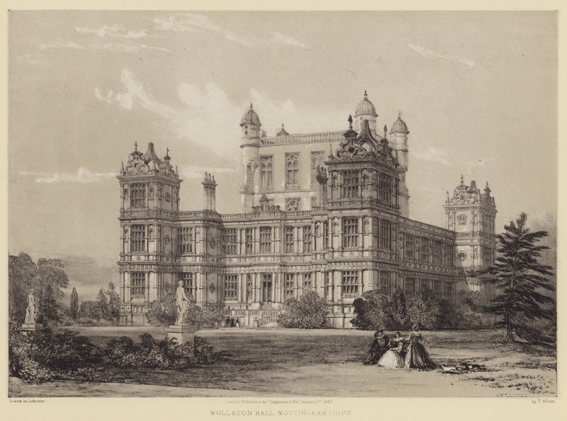 Wollaton Hall, Nottinghamshire von after Thomas Allom