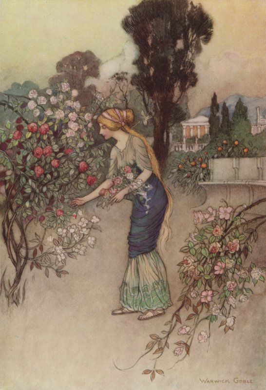 Geoffrey Chaucer, Die Geschichte des Ritters von after Warwick Goble
