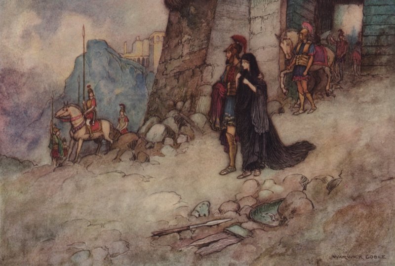 Geoffrey Chaucer, Troilus und Criseyde von after Warwick Goble
