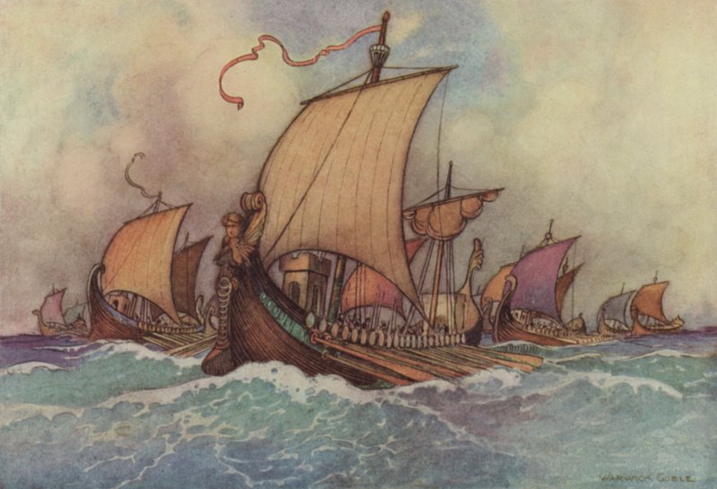 Geoffrey Chaucer, Troilus und Criseyde von after Warwick Goble